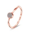 Rose Quartz Stone Silver Ring NSR-3945